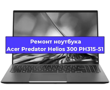 Чистка от пыли и замена термопасты на ноутбуке Acer Predator Helios 300 PH315-51 в Перми